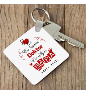 Kişiye Özel Doktor Babalara Özel Anahtarlık