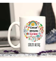 Çocuk Gelişimi Öğretmenine Özel Öğretmenler Günü Hediyesi Kişiye Özel Kupa Barda