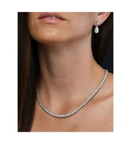 Altın Kristal Taşlı Choker Kolye Şık Kadın Takısı