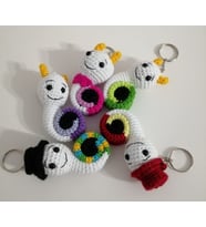 Salyangoz Anahtarlık Takımı Amigurumi Organik Oyuncak