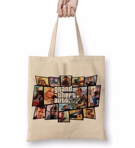Grand Theft Auto Gta V Bez Çanta Uzun Saplı