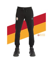 Galatasaray Orijinal Lisanslı Umbro Lastikli Paça Siyah Eşofman Altı TD-0081