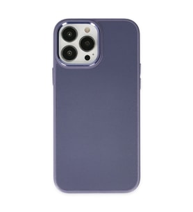 Apple İphone 13 Pro Kılıf Asya Deri Silikon - Mor