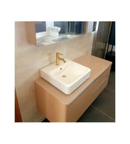 GÜRAL VİT KARE MOBİLYA ÜSTÜ BATARYA DELİKLİ LAVABO 45x45 CM