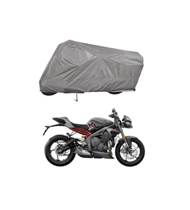 Triumph Street Triple Bağlantı Tokalı  Uyumlu SolarBlock Prime Motosiklet Brandası Örtüsü (Siyah)