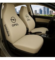 Opel Araçlar İçin Ön Arka Koltuk Penye Servis Kılıfı - Penye Kumaş Takım (Bej)