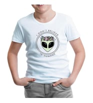 Believe in Humans - Alien Beyaz Çocuk Tshirt