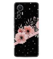 Xiaomi 12 Lite Kılıf Resimli Desenli Baskılı Silikon Flowers Dots 1423