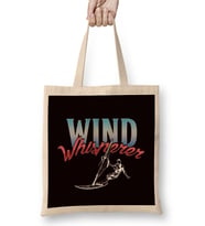 Wind Whisperer Windsurfing Windsurfer Sailboarding Ocean Bez Çanta Uzun Saplı