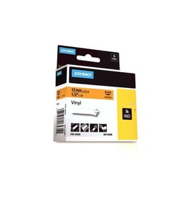 Dymo Rhino Pro Etiketi Renkli Vinil 12 MMx5.5 MT Turuncu Üzerine Siyah 18435 (Karışık)