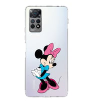 Xiaomi Redmi Note 11 Uyumlu Kamera korumalı Kapak Minnie Mouse Tasarımlı  Şeffaf Kılıf