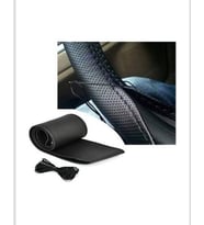 Peugeot 301 Uyumludur Dikmeli Direksiyon Kılıfı Noktalı Siyah (38×11cm)