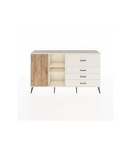 Arges Konsol 4 Raflı 4 Çekmeceli Tek Kapaklı  176x30x99 Aytaşı-Çam/Aytaşı