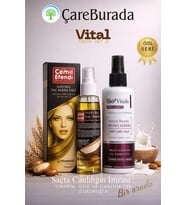 ÇareBurada Vital Touch Set 2 - CemilEfendi Saç Bakım Yağı 125 ml + BioVitals Argan & Keratin Saç Bak