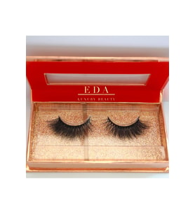 EDA LUXURY BEAUTY Takma Kirpik Lüks 3d Vegan Mink Uzun Hacimli Yoğun Çekik Cat Eye Göz Makyajı Faux False Eyelashes E1100