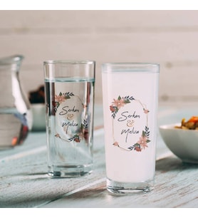 Çiftlere Özel İsimli 2li Rakı Bardağı