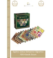 #KutuOyunu Premium Eğitici Zeka Geliştirici Öğretici Eğlence Seti Aile Arkadaş 100 Classic Oyun