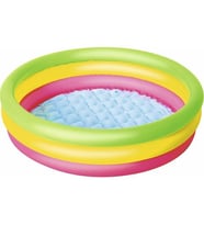 Bestway 51104 3 Halkalı Çocuk Havuzu ( 102 x 25 cm) (Çok Renkli)