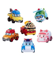 POLI ZR-914 Robocar Poli Gogo Rescue Deluxe 6 Lı Set -