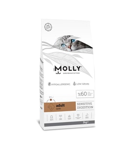 Molly Yetişkin Kedi Maması Kuzulu 2 Kg (Beyaz)