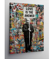 Kanvas Tablo "Love İs The Answer" Grafiti