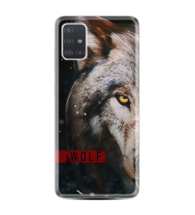 Samsung a71 A72 A73 A7 A9 2018 C7 C9 Kılıf Desenli Silikon Wolf Eyes 1758