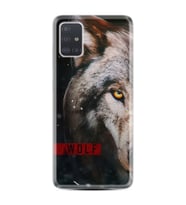 Samsung a71 A72 A73 A7 A9 2018 C7 C9 Kılıf Desenli Silikon Wolf Eyes 1758