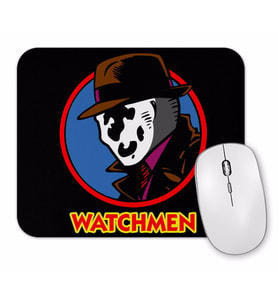 Watchmen Rorschach Meets Dick Tracy Mouse Pad