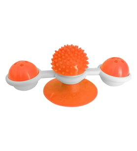 Vantuzlu Fırıldak Toplu Dönen Kedi Oyuncağı 8 cm-18 cm Tcu