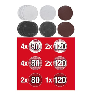 KWB 180 mm Zımpara Kağıdı Seti (15 Adet)