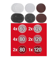 KWB 180 mm Zımpara Kağıdı Seti (15 Adet)