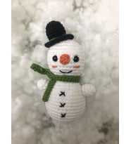 Maskot Kardan Adam Amigurumi Organik Oyuncak