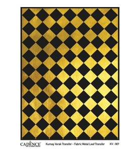 Cadence Altın Varak Kumaş Transfer 30x42 cm. KV-007 