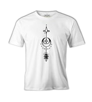Tattoo - Moon Arrow Beyaz Erkek Tshirt