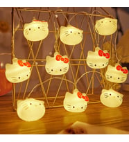Hello Kitty Pilli Sıralı Mini 10lu Led Işık 2Mt