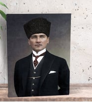 BK Gift Atatürk Temalı Dekoratif Mini Kanvas Tablo 15x20cm-21