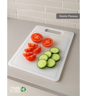 Düz Kesim Panosu Doğruma Tahtası Salata Meyve Kesme Tahtası 31x22 cm