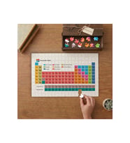 Periyodik Tablo - Mendeleev - Kimya Tasarımı 240 parça Ahşap Puzzle Ahşap Kutuda MP09618