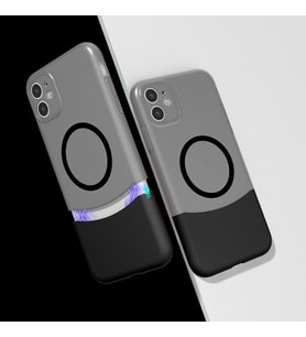 Apple iPhone 11 Kılıf M-Safe Şarj Özellikli Mıknatıslı Zore Duble Kapak