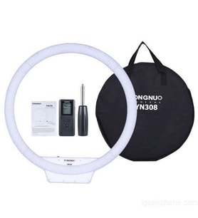Yongnuo YN308 Bi-Color Ring Led Işık (3200-5500K ) (Siyah)