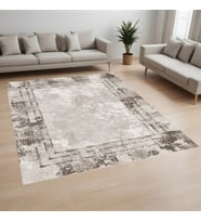 Eliana Home Dijital Baskı Yıkanabilir Kaymaz Taban Salon Halısı Ve Yolluk LNA0962-FNL211 (Kahverengi)