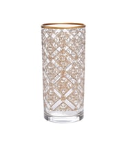 Decorium Su Bardağı Gold Kare Desen KD07