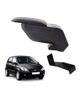 Hyundai Getz 2006 Delmesiz Çelik Ayaklı Siyah Kolçak Kol Dayama