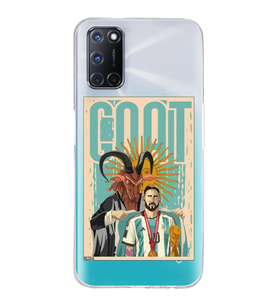 Oppo A52/A72/A92 Uyumlu Lionel Messi Desenli Şeffaf Telefon Kılıfı