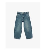 Koton Baggy Petrol Erkek Çocuk Jean Pantolon 6SKB40046TD