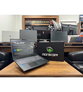 Monster Tulpar T7 V20.6.4 Intel Core i7 13700H 64GB RAM 1TB RTX4060 W11 17.3” FHD 144Hz (İKİNCİ EL)