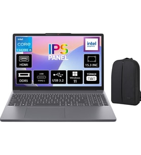 Lenovo Ideapad Slim 3 Intel Core I5 13420H 24GB 512GB SSD Freedos 15.3" Wuxga IPS Taşınabilir Bilgisayar 83K1004ETR + Cimete Çanta