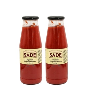 SADE ORGANİK DOMATES PÜRESİ 680 GR. 2 Lİ PAKET