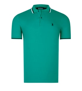 T8594 DEWBERRY ERKEK T-SHIRT-KOYU YEŞİL