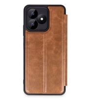 Newface Realme Note 50 4G Kılıf Flip Cover - Taba